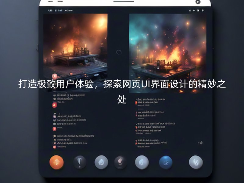 打造极致用户体验，探索网页UI界面设计的精妙之处