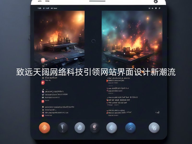 致远天阔网络科技引领网站界面设计新潮流